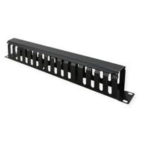 Value 26.99.0306 19 inch Frontplaat voor patchkast 1 HE Zwart