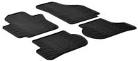 Rubbermatten passend voor Volkswagen Golf V,VI Plus 2009- (T-Design 4-delig+montageclips) GL0066