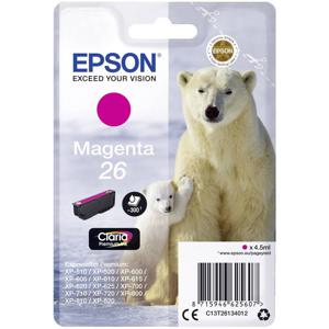 Epson Inktcartridge T2613, 26 Origineel Magenta C13T26134012