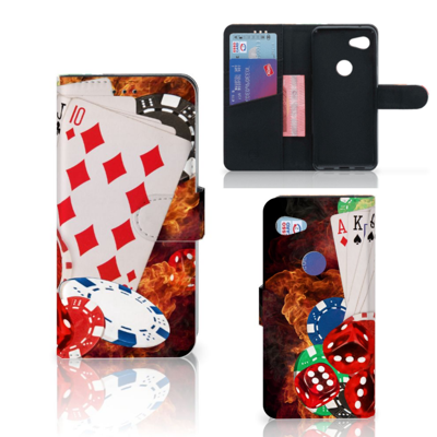 Google Pixel 3A Wallet Case met Pasjes Casino