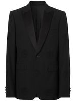 Burberry veste de smoking à motif Oak Leaf Crest en jacquard - Noir