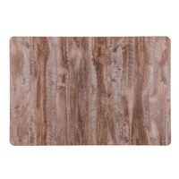 Tafel placemat licht hout kleur 43 x 28 cm van kunststof