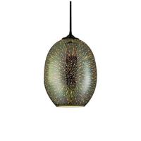 LED Hanglamp 3D - Quanta - Ovaal - Chroom Glas - E27