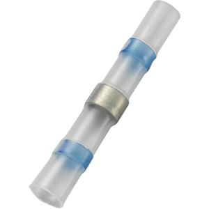 TRU COMPONENTS 736437 Stootverbinder Met krimpkous 1 mm² 2.50 mm² Volledig geïsoleerd Blauw 20 stuk(s)