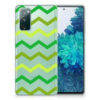 Samsung Galaxy S20 FE TPU bumper Zigzag Groen