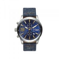 Horlogeband Diesel DZ4450 Leder/Textiel Blauw 24mm - thumbnail