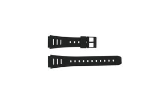 Horlogeband Casio W-86-1V / W-86 / 71603087 Kunststof/Plastic Zwart 19mm