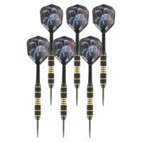 2x Set van dartpijltjes met Tarantula flights 20 grams - Dartpijlen