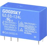 GoodSky GZ-SS-124L Printrelais 24 V/DC 20 A 1x wisselcontact 1 stuk(s) Tube - thumbnail