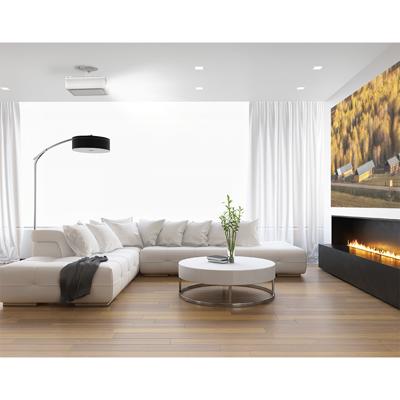 LogiLink BP0056 Beamer-plafondbeugel Plafondhouder, In hoogte verstelbaar, Kantelbaar en zwenkbaar Afstand vloer-plafond (max.): 135 mm Wit