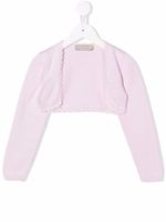 La Stupenderia cardigan crop en maille - Rose