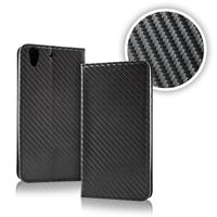 Smart Carbon Wallet Case voor Samsung S9 Zwart - thumbnail