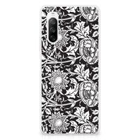 Sony Xperia 10 III TPU Case Black Flowers