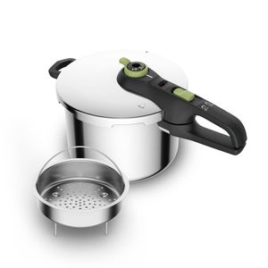 Tefal Secure 5 Trendy P25807 - Snelkookpan 6 liter met stoommand