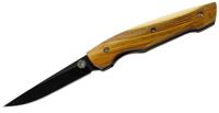 LUG zakmes Pistazie 19,6 cm RVS/hout zwart/bruin