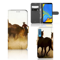 Samsung Galaxy A7 (2018) Telefoonhoesje met Pasjes Design Cowboy - thumbnail