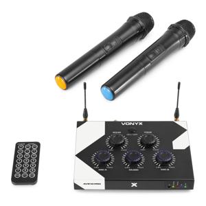 Vonyx AV510 Bluetooth karaoke set met 2x draadloze microfoon