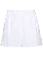 Kenzo short court à broderie anglaise - Blanc