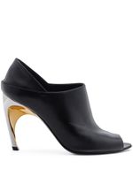 Alexander McQueen mules Armadillo 95 mm en cuir - Noir - thumbnail