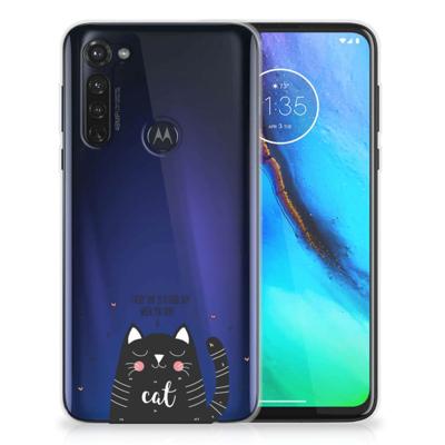 Motorola Moto G Stylus Telefoonhoesje met Naam Cat Good Day Motorola Moto G Stylus Telefoonhoesje met Naam Cat Good Day