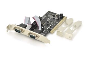 Digitus DS-33003 2 poorten Seriële interfacekaart Serieel (9-pol.) PCI