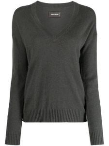 Zadig&Voltaire pull en cachemire à col v - Gris