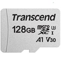 Transcend Ts128Gusd300S-A Microsdxc Geheugenkaart, I, U3, V30, A1, Zilver, 128Gb