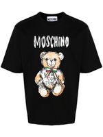 Moschino t-shirt en coton à logo imprimé - Noir