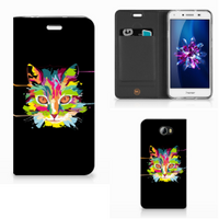 Huawei Y5 2 | Y6 Compact Magnet Case Cat Color