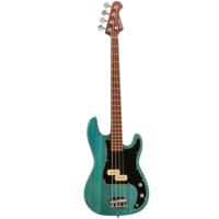 Fazley Outlaw Series Peacemaker Plus Blue elektrische basgitaar met gigbag - thumbnail