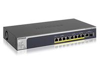 NETGEAR MS510TXPP 10-poorts Multi-Gigabit/10G LAN PoE+ switch Smart Managed Pro (met 8x PoE+ 180 W, 1x 10G SFP+, desktop- of rekmontage)