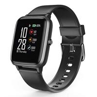 Hama Smartwatch 5910, GPS, waterdicht (fitnesstracker voor hartslag/calorieën, sporthorloge met stappenteller, slaapmonitor, muziekbediening, fitnessarmband voor dames en heren, batterijduur 6 dagen, zwart