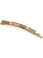 ETRO logo-lettering rhinestone hair clip - Or