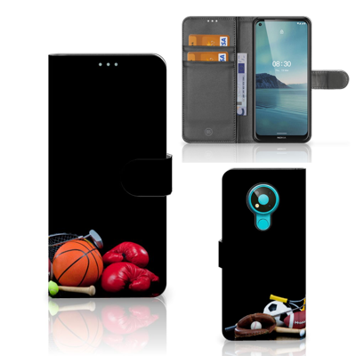 Nokia 3.4 Wallet Case met Pasjes Sports Nokia 3.4 Wallet Case met Pasjes Sports
