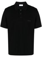 Ferragamo polo en coton à logo brodé - Noir