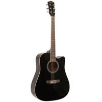 Fazley W40-BK akoestische western gitaar zwart