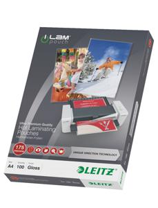 Leitz Lamineerfolie DIN A4 175 micron glanzend 100 stuk(s)