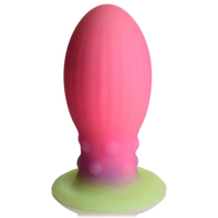 XR Brands Xeno Egg - Glow in the Dark - Silicone Egg - Pink