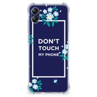 Samsung Galaxy A04e Anti Shock Case Flowers Blue DTMP