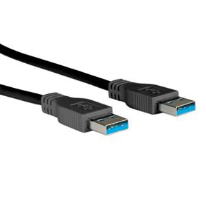 ROLINE USB 3.2 Gen 1 kabel, type A-A, zwart, 1,8 m