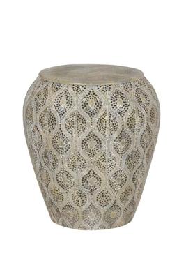 Light & Living Bijzettafel 'Kanpur' 39.5cm, kleur Zink