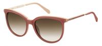 Fossil FOS 3064/S zonnebril dames donker roze/bruin gradient
