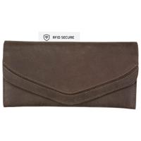 Leren Huishoudportemonnee Stonewash Bruin