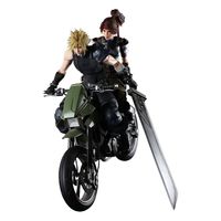 Final Fantasy VII Remake Play Arts Kai Action Figures & Vehicle Jessie, Cloud & Bike