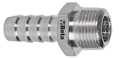 Beta snelkoppeling 1918 staal 1/4 inch 8 mm zilver Beta snelkoppeling 1918 staal 1/4 inch 8 mm zilver