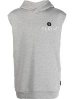 Philipp Plein hoodie Hexagon à design sans manches - Gris