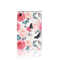 Samsung Galaxy Tab A7 (2020) Tablet Cover Butterfly Roses - thumbnail