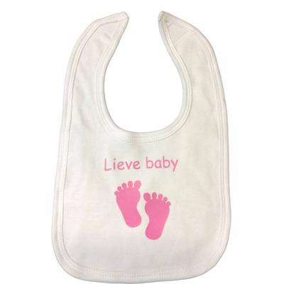Soft Touch Slabber Lieve Baby Meisjes 33 Cm Katoen Wit/roze