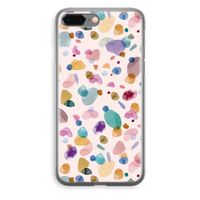 Terrazzo Memphis Pink: iPhone 8 Plus Transparant Hoesje