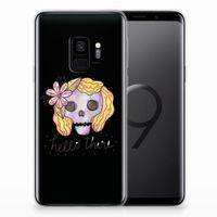 Silicone Back Case Samsung Galaxy S9 Boho Skull